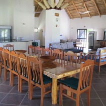 Dining area overlooking the sea