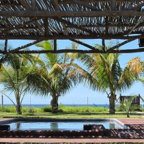 Swimming pool overlooking the ocean