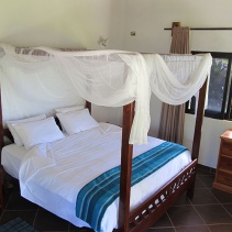 Villa bedroom with king-size bed